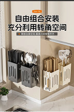 Support mural de rangement et d'égouttage pour baguettes et cuillères, sans perforation, pour cuisine domestique haut de gamme, vente en gros
