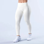 Leggings de Yoga sans couture pour femmes, trois plis de taille, pantalons de sport, Fitness, Sexy, levage des hanches, taille basse, à la mode
