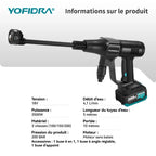 Nettoyeur haute pression sans fil YOFIDRA 6 en 1 200 bars, pistolet à eau pour voiture, nettoyeur domestique, pistolet de lavage pour batterie Makita.