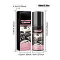 Nettoyant de polissage intérieur de voiture 100ml, Spray de détail de siège en cuir de voiture, nettoyant d'intérieur de protection, nettoyant de détail de voiture