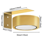 Applique murale LED magnétique, lumières magnétiques à intensité variable, 360 °   Lampe de nuit de projecteur d'armoire de télécommande tactile de rotation