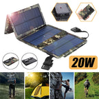 Panneau solaire pliable USB Portable, panneaux solaires pliants pour voyage, banque de chargement de téléphone Portable, lampe de poche, ventilateur de téléphone Portable Ba