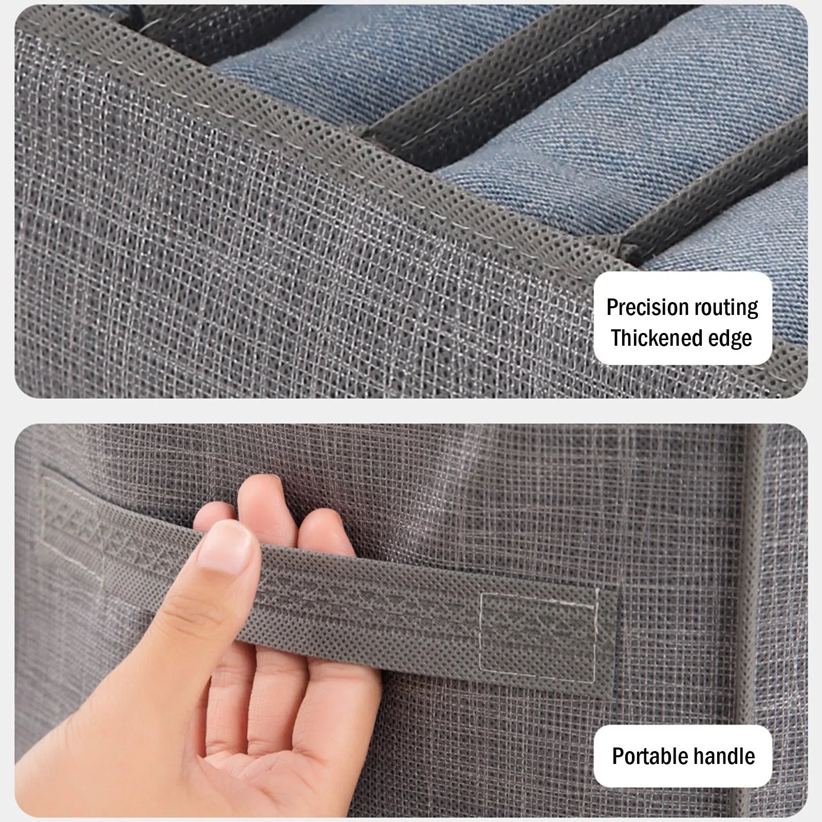 Organiseur de vêtements pour placards, boîte de rangement pour pantalons, jeans, organisateur de placard, tiroirs, sous-vêtements, chaussettes, t-shirts, organisateurs de rangement pour armoire