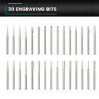 ARROWMAX stylo de gravure électrique sans fil Kit d'outils rotatifs Mini meuleuse avec 30 Bits pour métal bois plastique sculpture sur verre nouveau