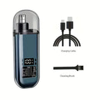 Tondeuse à cheveux pour nez et oreilles pour hommes, rechargeable par USB C, portable, charge rapide, kit de toilettage compact