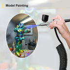 Aérographe avec compresseur aérographe peinture Mini pistolet de pulvérisation pour peinture modèle pistolet de pulvérisation aérographe compresseur pistolet de peinture