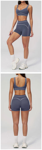 Ensemble de yoga 2 pièces pour femme, tenue de sport, vêtements de gym, ensemble soutien-gorge de sport et pantalon de course, vêtements de yoga et de sport pour femme