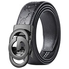 Ceinture pour hommes d'affaires de mode véritable marque de luxe ceinture à boucle en métal ceinture souple en cuir PU de haute qualité avec pantalon Cargo jean