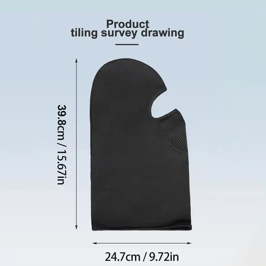 Masque de Protection contre le vent et la chaleur pour Moto, masque complet respirant, cagoule, chapeau, écharpe, capuche, casquette coupe-vent pour motard