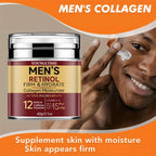 Crème pour le visage raffermissante au rétinol pour homme, soin de la peau, hydratant, au collagène, éclaircissant, lisse, déformable, traitement