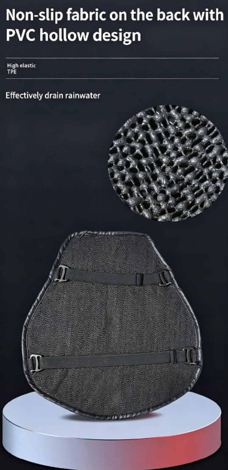 Coussin de siège de moto 3D en nid d'abeille antidérapant, coussin de siège en gel pour moto, coussin de siège pour soulager la pression, accessoires de moto