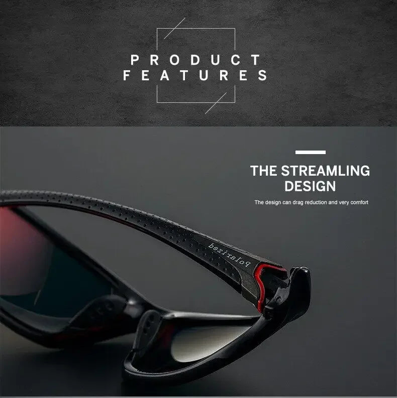 Lunettes de soleil de protection UV400 pour hommes et femmes, équipement de cyclisme, lunettes de sport, lunettes de vélo
