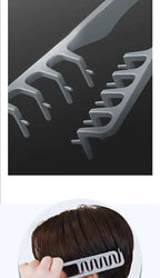 Peigne volumisant à dents larges pour hommes, en plastique ABS avec poignée texturée, idéal pour tous les types de cheveux, parfait pour une utilisation à domicile