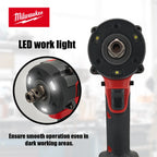 Milwaukee – clé électrique sans fil 400N, sans balais, 1/2, pour réparation de voitures et de camions, tournevis, perceuse à percussion, rechargeable, pour batterie 18V