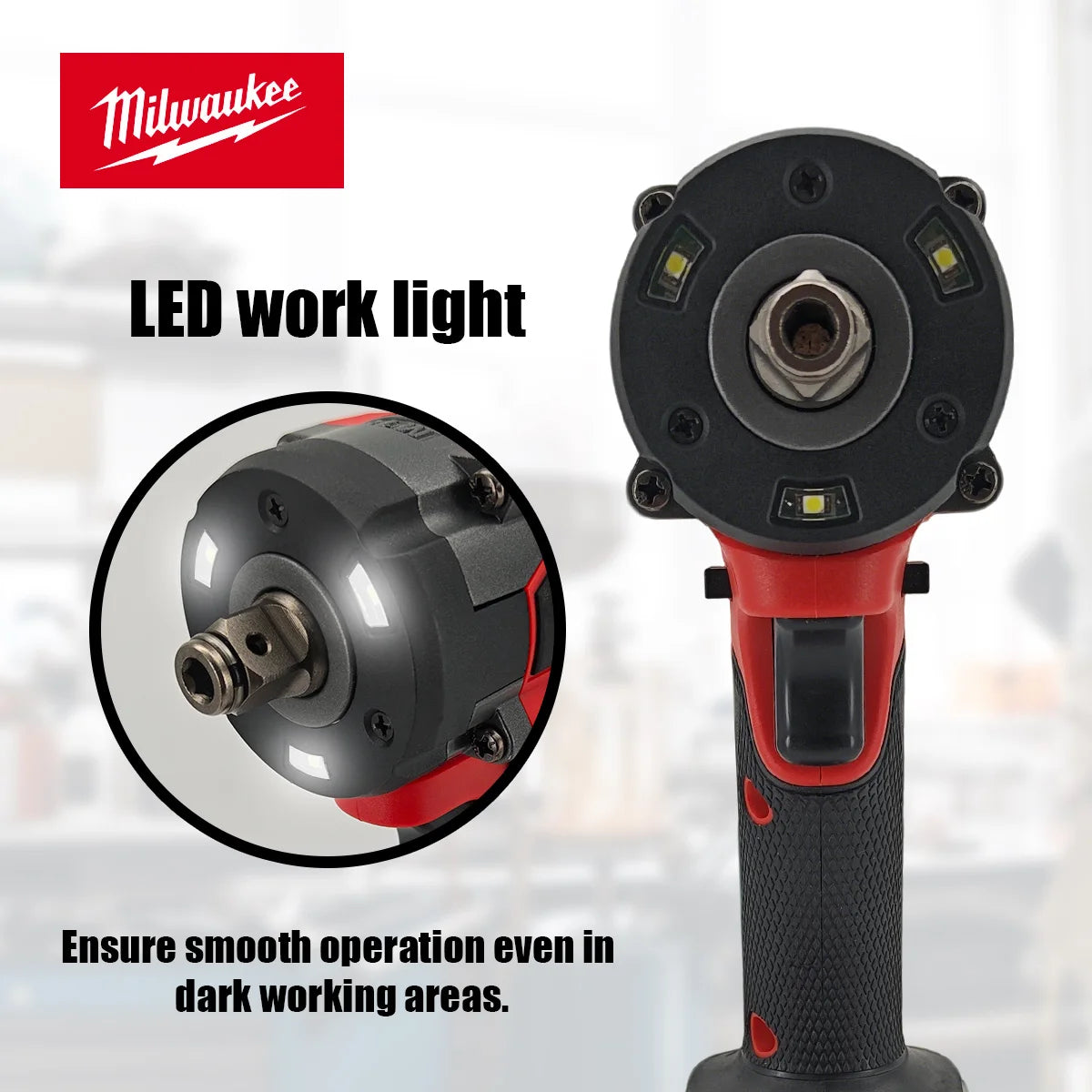 Milwaukee – clé électrique sans fil 400N, sans balais, 1/2, pour réparation de voitures et de camions, tournevis, perceuse à percussion, rechargeable, pour batterie 18V