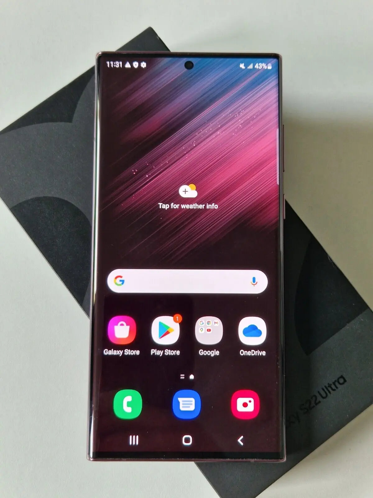 Samsung Galaxy S22 Ultra 5G Version Globale Double SIM S908B RAM 8/12 Go 128/256/512 Go ROM 6,8" AMOLED NFC SPen Téléphone Snapdragon
