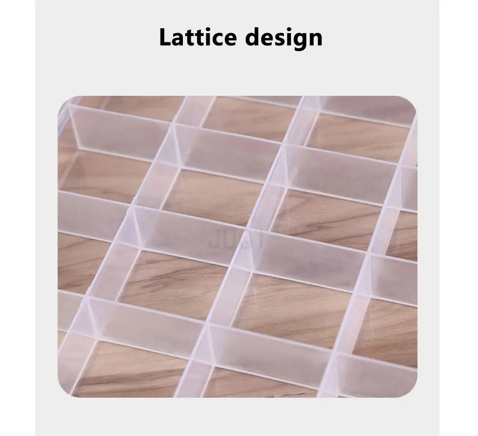 Boîte à bijoux rectangulaire en plastique à 28 grilles, compartiment de rangement, étui à bijoux, boucles d'oreilles, perles, présentoir artisanal, conteneur organisateur, nouveau