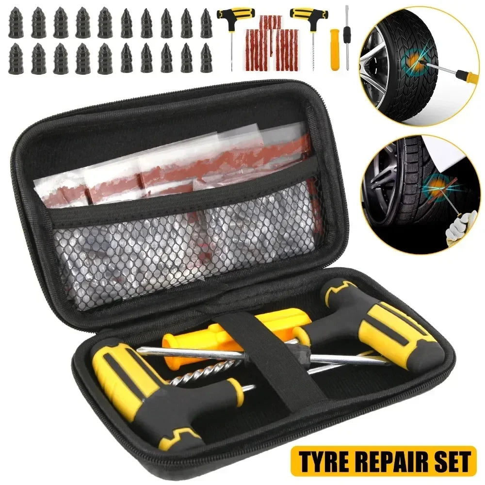 Clous de Réparation Pneus Tubeless – Kit 21 pcs Bouchons Caoutchouc Anti-Crevaison
