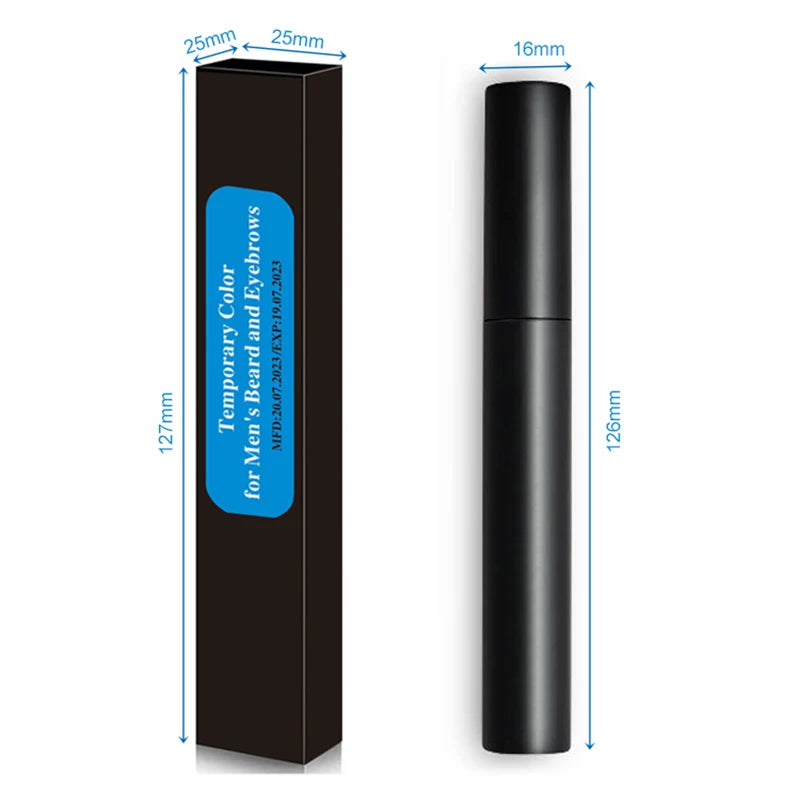 Crème à sourcils imperméable et longue durée pour hommes, brosse à sourcils, teinture de couleur, remplissage de barbe, outils de coiffure, 10ml