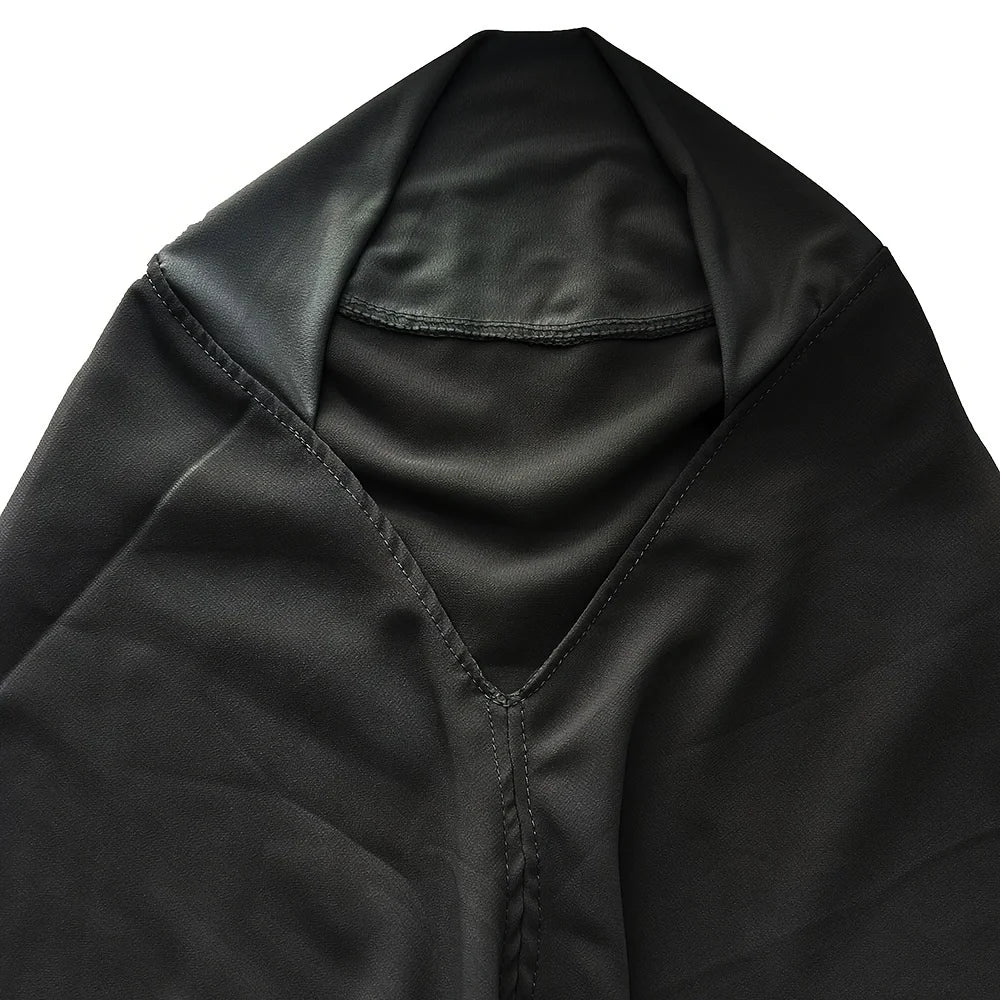 1pc prêt à porter Hijabs instantanés Double couche en mousseline de soie solide Foulard Femme Musulman châle enveloppement Bandana