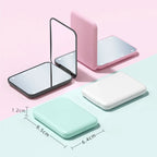 Mini miroir de maquillage LED miroirs de vanité portables avec lumière 1X 2X miroir de poche grossissant miroirs de vanité cosmétiques pliables