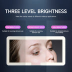 Rétroviseurs intérieurs de voiture, plaque pare-soleil, miroir de maquillage LED HD pour filles et femmes, lumière de remplissage aste, miroir de courtoisie fin universel