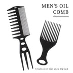 6 pièces nouveau style coiffure hommes femmes Salon de beauté cheveux coiffure brosse noire peignes brosse à cheveux