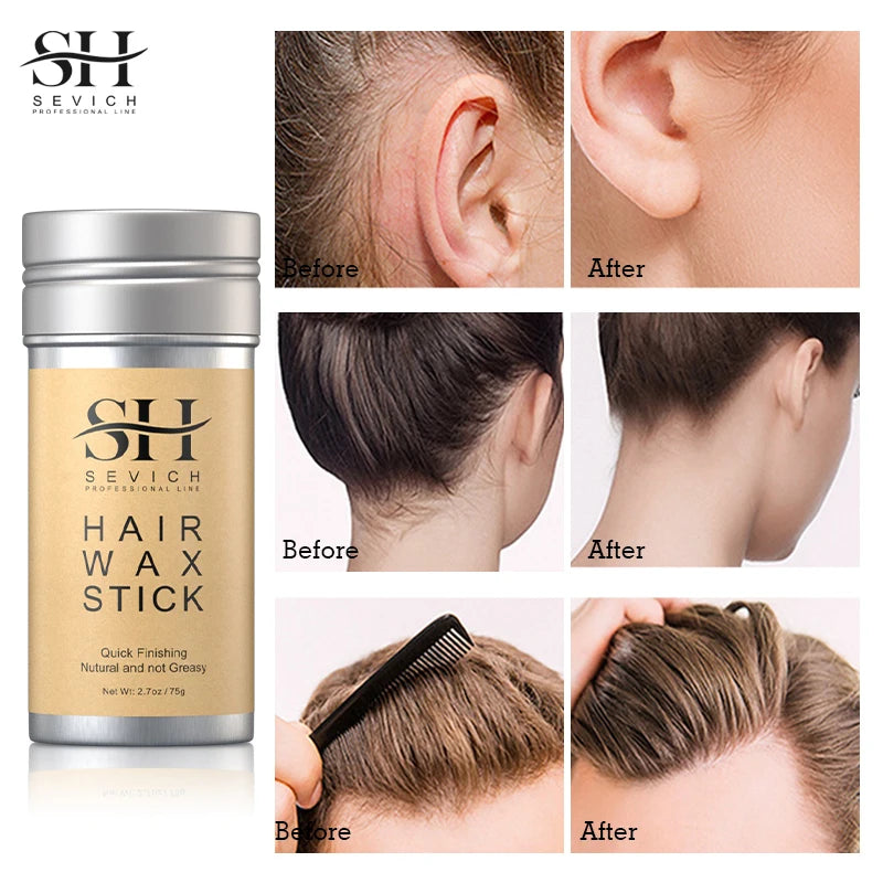 Cire coiffante professionnelle pour femmes, pommade Anti-frisottis, lissante, cheveux cassés, boue, cheveux en désordre, tige de cire de contrôle pour perruques naturelles