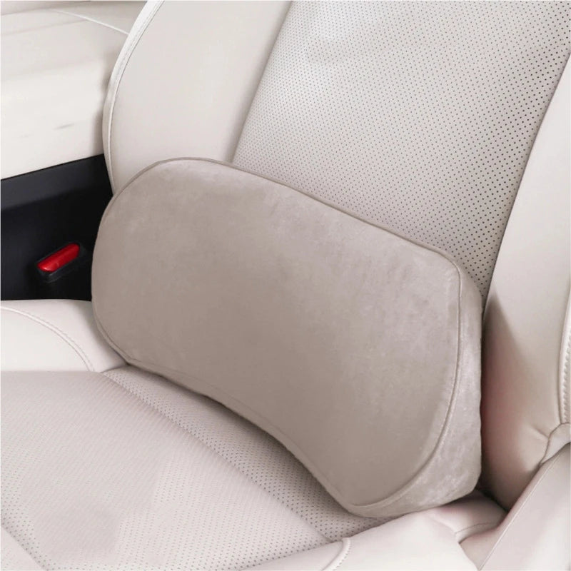 Coussin de soutien lombaire en mousse à mémoire de forme pour voiture, oreiller de taille, dossier de siège de conducteur, Support de dos de voyage, accessoires d'intérieur automobile, confort