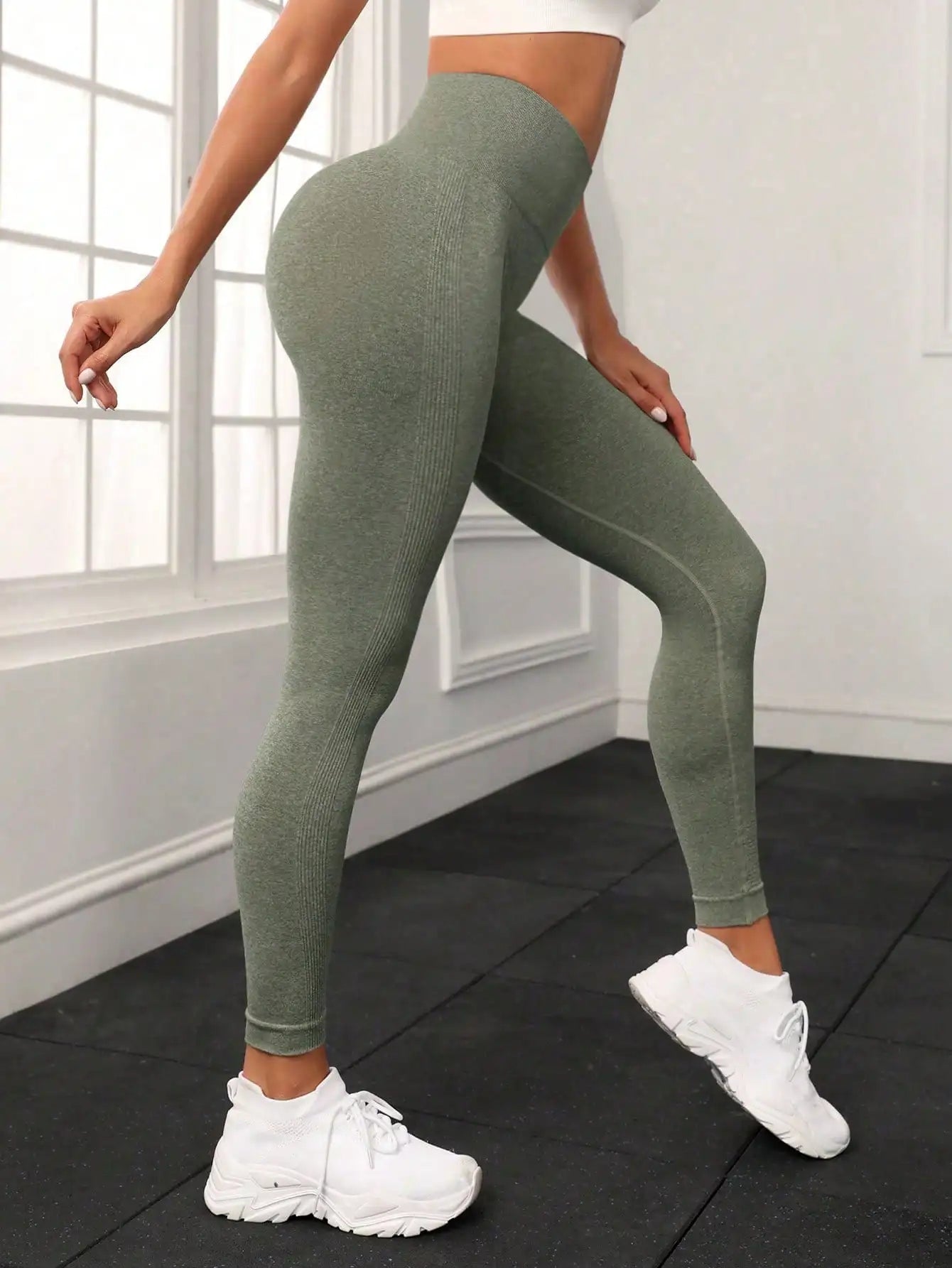 Pantalons de yoga pêche lettre sans couture, vêtements de yoga de levage des hanches, pantalons de sport et de fitness taille haute moulants pour femmes