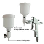 K-3 0.5mm Mini pistolet de pulvérisation pneumatique professionnel aérographe pulvérisateur alliage peinture atomiseur outils, avec tasse 125/150/250/400/600ml