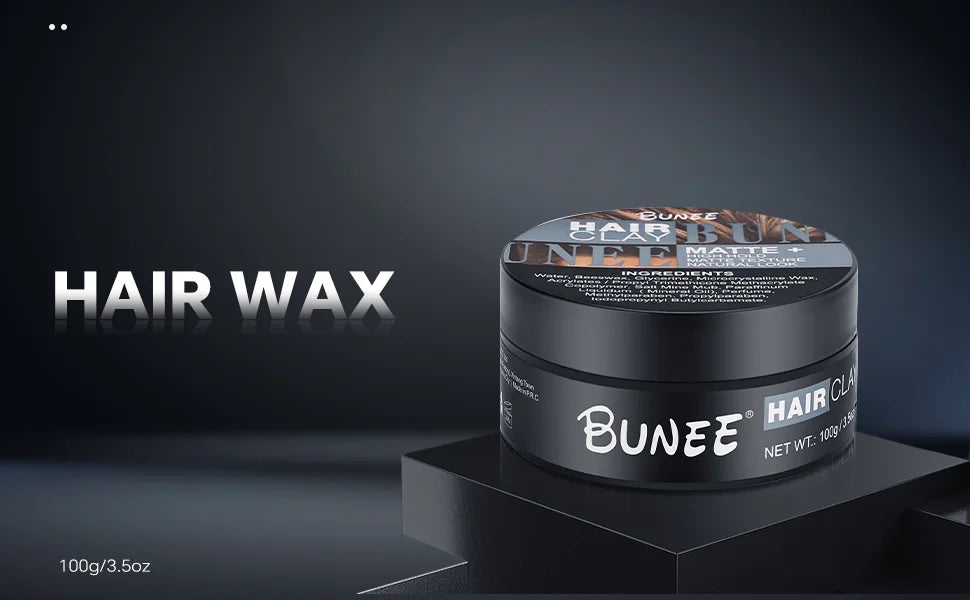 Pâte à cheveux finition mate pour hommes, à base d'eau, Texture mate, coiffeur, pommade en argile, idéale pour tous les cheveux masculins