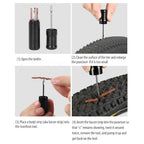 Kit de Réparation Pneus Tubeless Vélo – Outil + Bandes de Bacon Anti-Crevaison