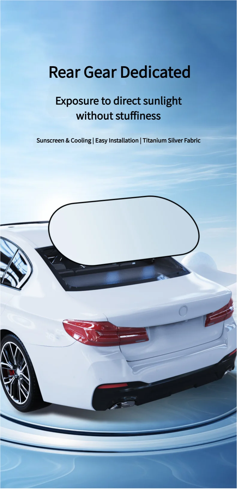 Pare-soleil réfléchissant UV pour voiture, pare-brise arrière, Protection solaire, Isolation thermique, rideaux de confidentialité pour voiture, rangement pliable