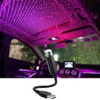 LED ciel étoilé lampe voiture Laser étoile toit lumière 5V USB alimenté galaxie étoile atmosphère lumière projecteur lampe pour chambre plafond décor