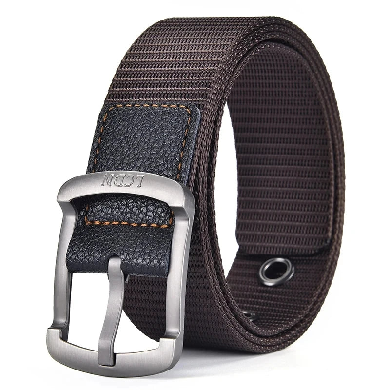 Ceinture en toile à broches pour hommes et femmes, ceinture décontractée, pantalon cargo, jeans, extérieur, escalade, sport, entraînement, environnement, mode