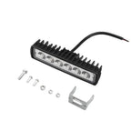 Phare de travail universel pour voiture, budgétaire haute luminosité, automobile tout-terrain, conduite de camion, feux de sauna antibrouillard, lampe de conduite DRL, 18W, 6 LED, 12V