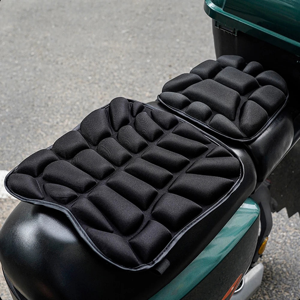 Coussin de siège de moto 3D en gel confortable, respirant, universel, absorbant les chocs, pour siège de moto