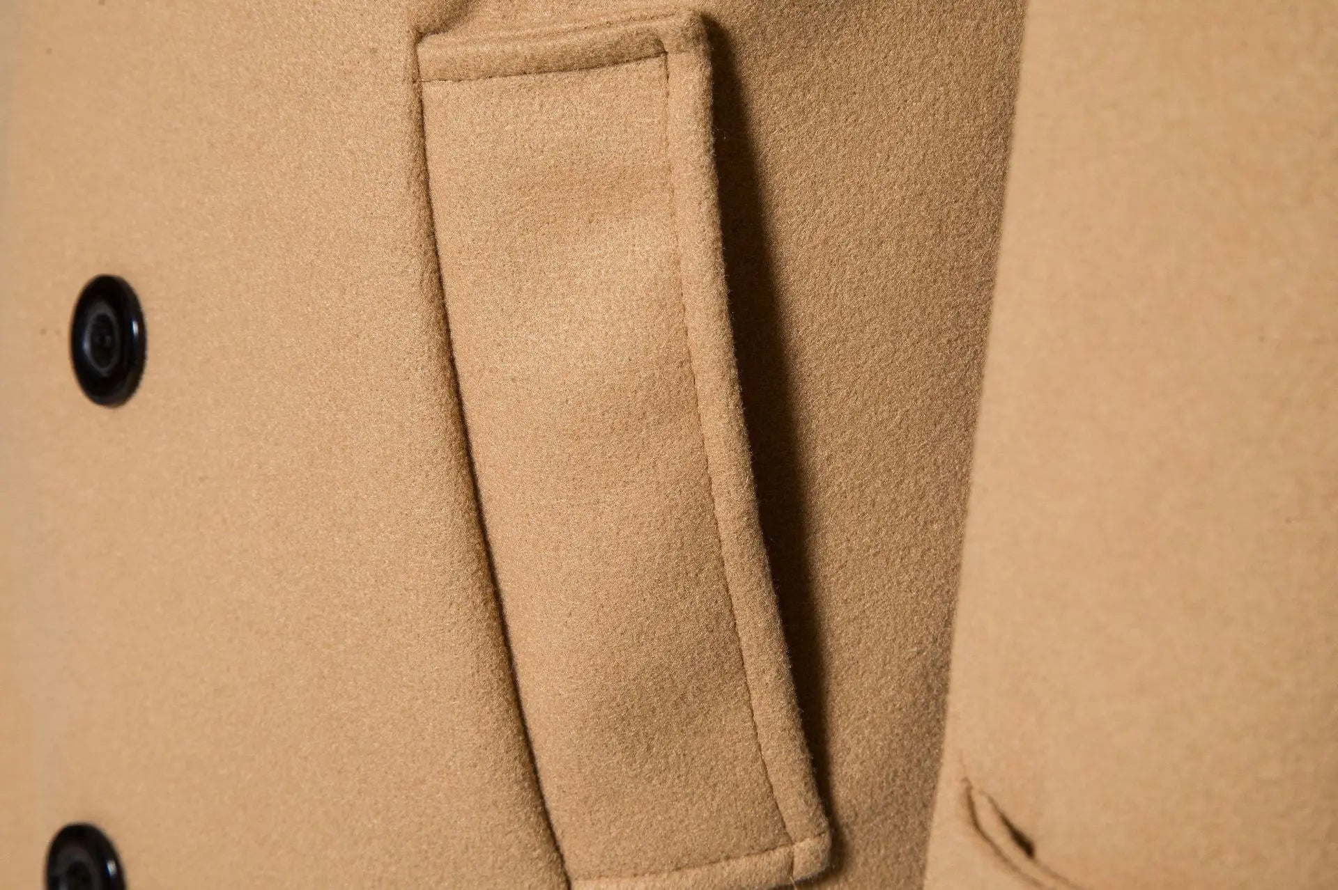 Coupe-vent long en laine à double boutonnage pour hommes, col rabattu, coupe couvertes, vêtements d'extérieur pour hommes, mode printemps, automne
