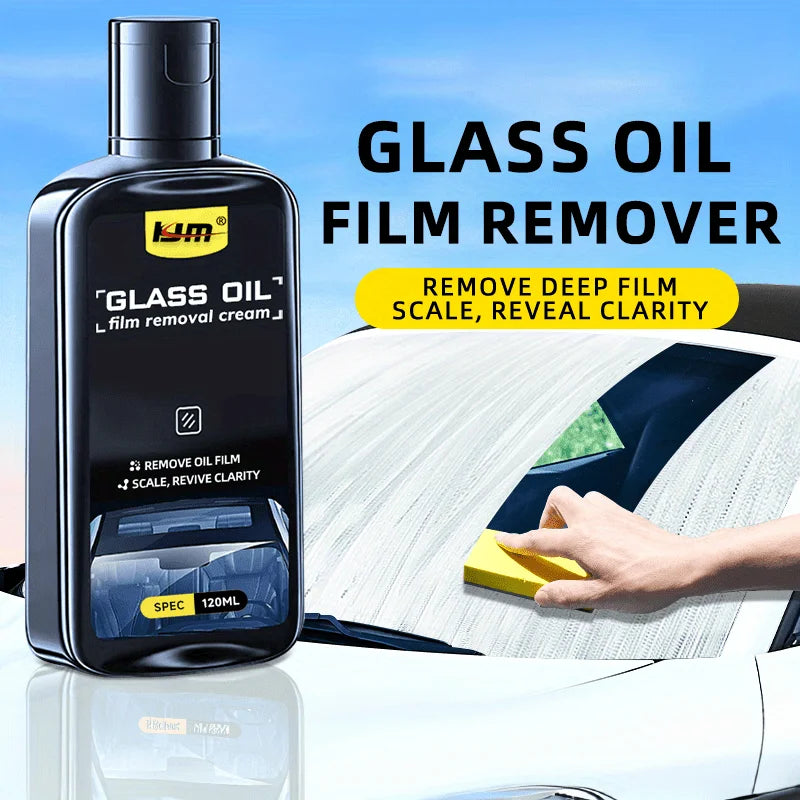 Kit d'élimination de l'huile pour vitres de voiture, élimine les taches d'eau, le film d'huile, adapté aux vitres automobiles et domestiques