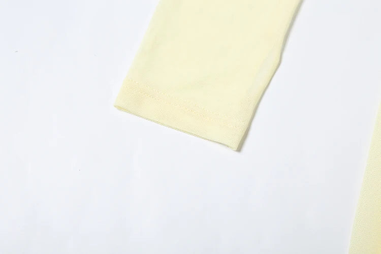 Kliou – Mini robe en maille Simple pour femmes, mode, couleur unie, sans bretelles, rubans, pompon, façonnant le corps, gants à manches longues