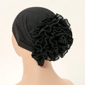 Mousseline de soie pour femmes musulmanes, panhua, chapeau astronomique fin, enveloppement de la tête Islam, turban arrière, bande de sauna féminine, document solide