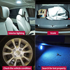 Lampe de plafond à lumière ambiante pour intérieur de voiture, lampe de lecture pour voiture, lumière LED rechargeable, lumière de nuit pour automobiles, fête familiale