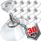 Crochet à ventouse Transparent de 50mm, avec vis métallique, fenêtre en verre, tête de champignon, ventouse murale, support suspendu pour porte, ventouse forte