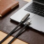 Câble de données pliable 1,5 m 240/65W avec support de téléphone intégré, support invisible, câble de charge rapide pour