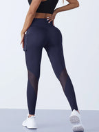 Pantalon de Yoga en maille pour femmes, 1 pièce, Leggings façonnant, taille haute, contrôle du ventre, hanches, course à pied, entraînement, vêtements de sport