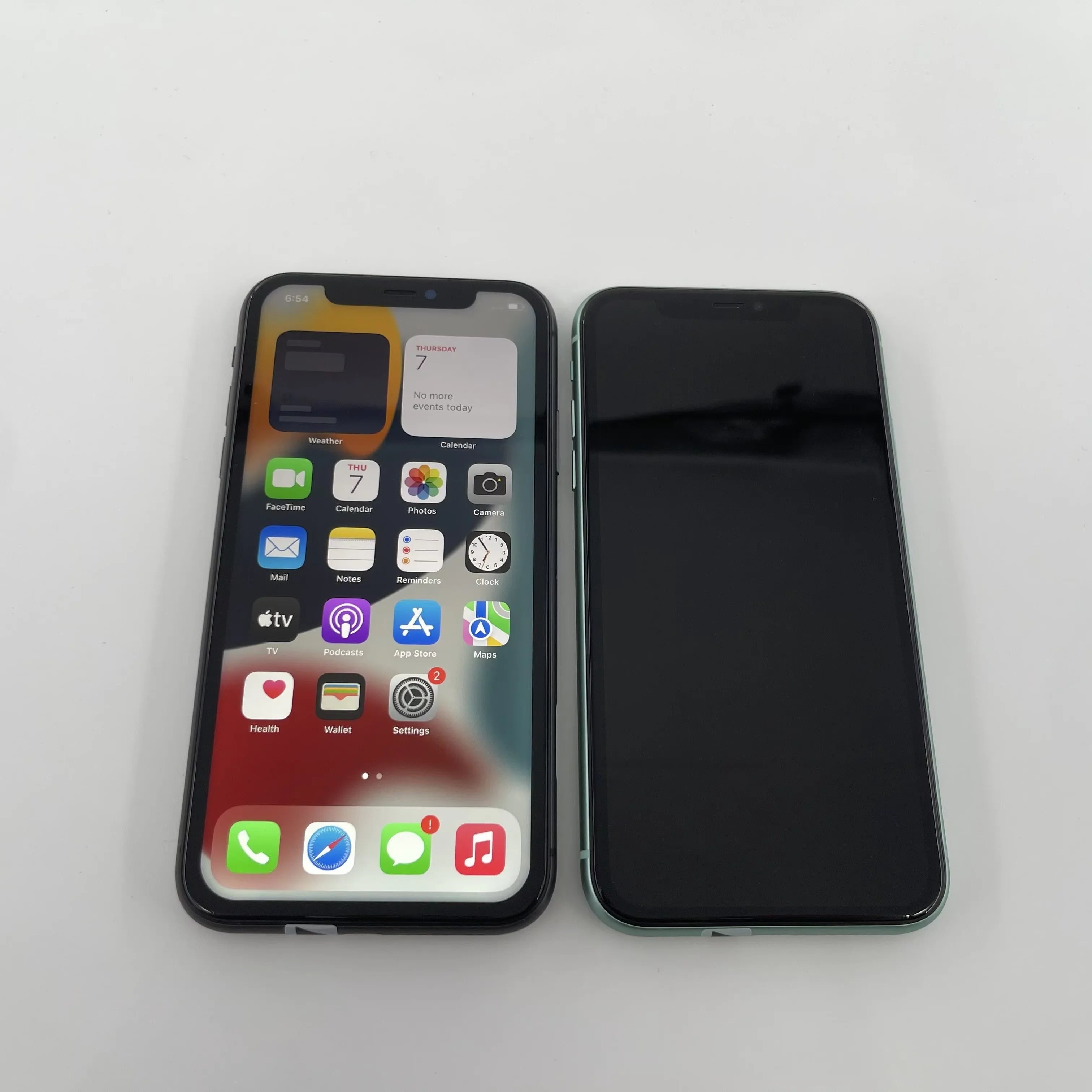 iPhone 11 64/128/256GB ROM 6.1 "Retina liquide d'origine IPS LCD Face ID A13 IOS véritable iPhone11 débloqué 4G LTE