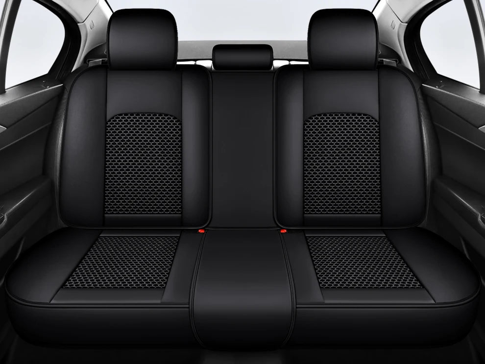 Coussin de siège auto ergonomique – Cuir Nappa et soie glacée, éponge haute résilience, confort toutes saisons pour la plupart des véhicules