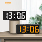 Numéro créatif horloge couleur veilleuse température calendrier réveil LED grand nombre horloge électronique rétro-éclairage décor à la maison