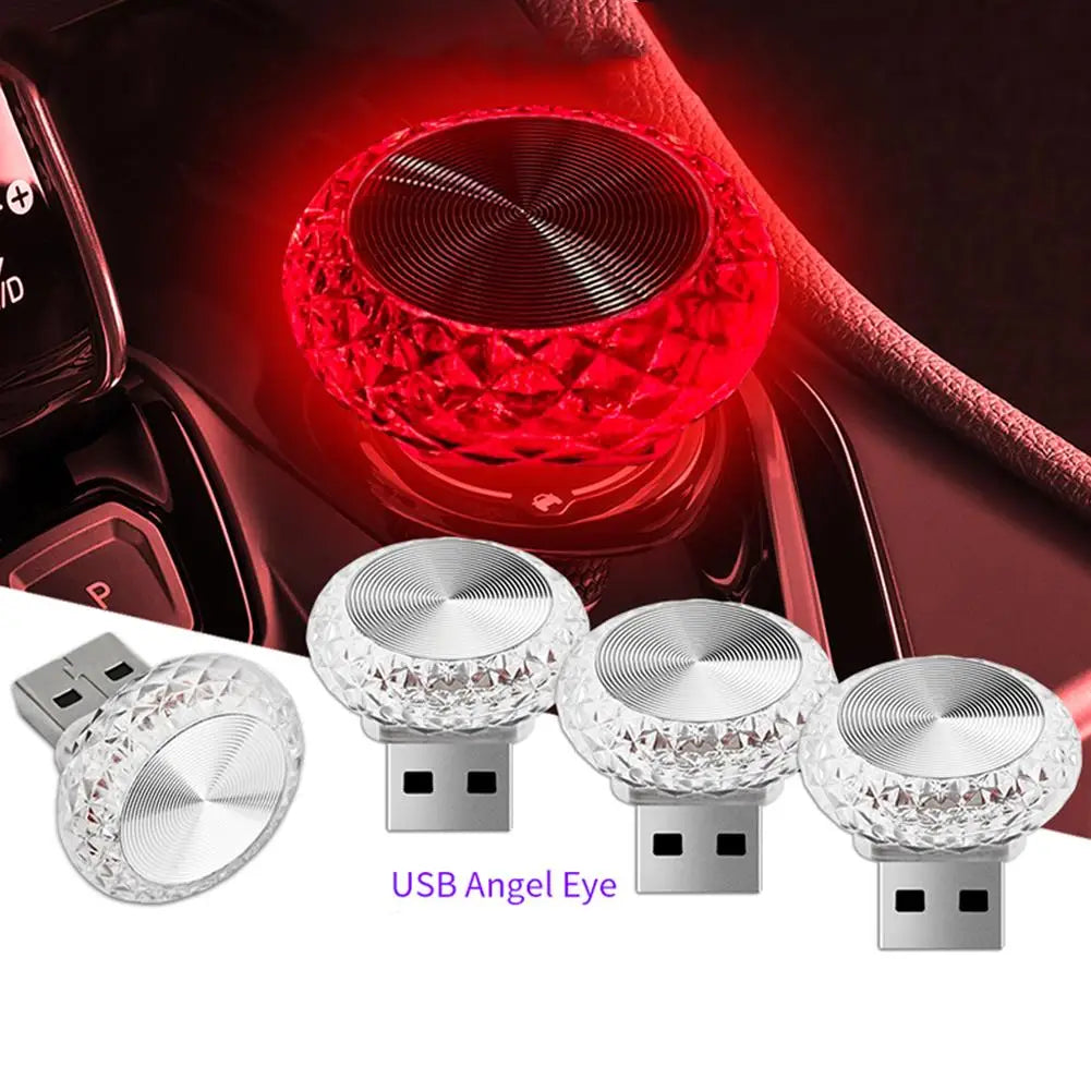 Lumières d'ambiance LED USB pour voiture, mini lampes portables, lumières décoratives intérieures pour voiture et ordinateur, éclairage environnemental